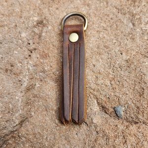 Portland Leather NWOT (Brown) Small Tassel Keychain.